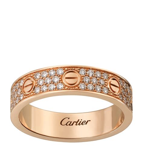 cartier rose gold wedding bands.